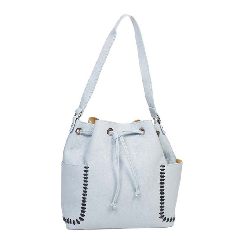 

Женская кожаная сумка Italian bags Голубой
