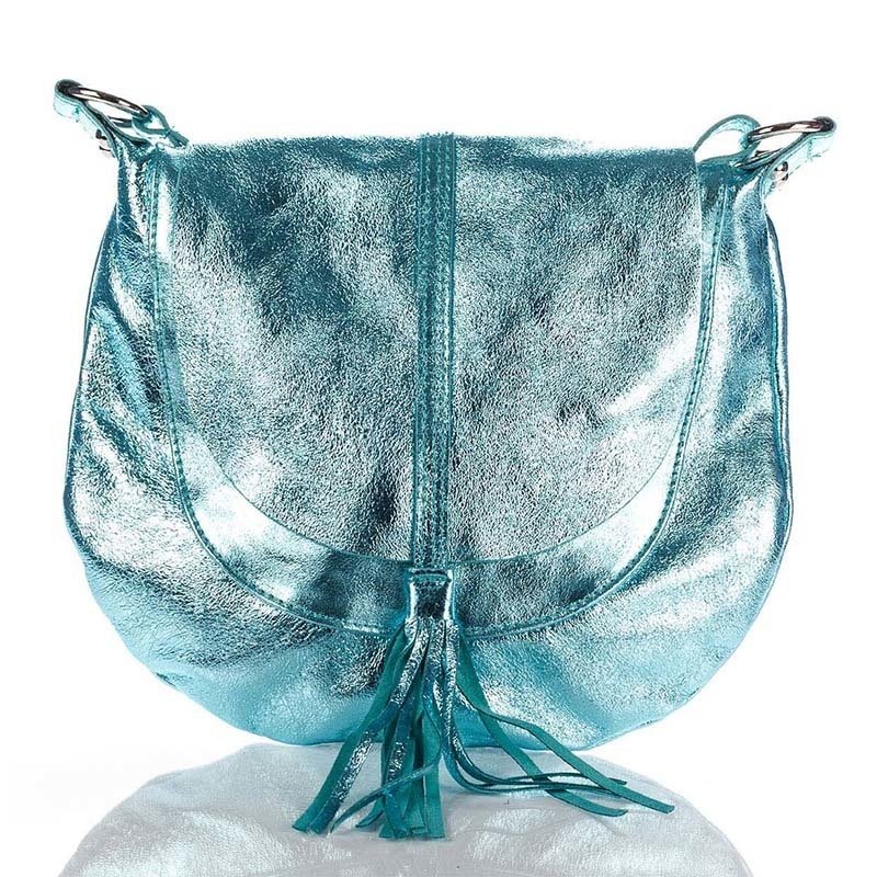 

Женская кожаная сумка Italian bags Бирюзовый