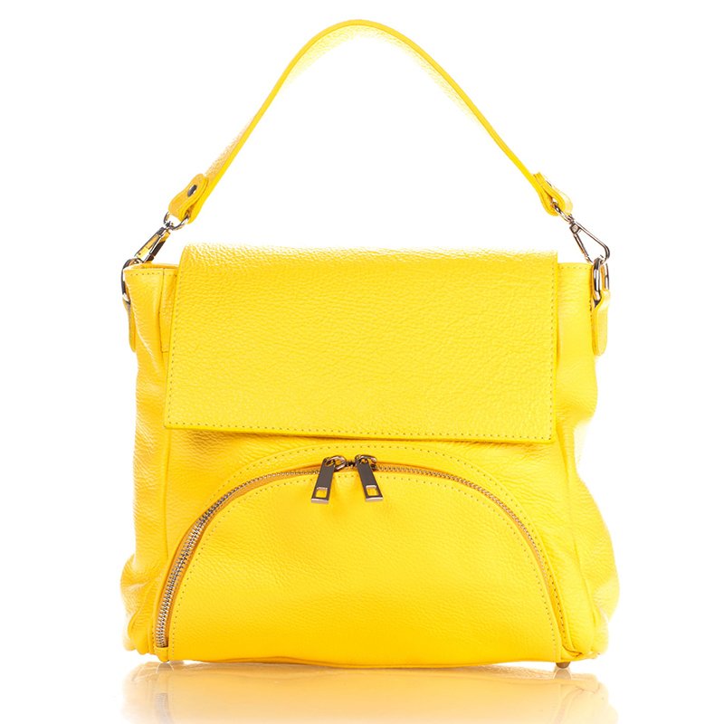 

Женская кожаная сумка Italian bags Желтый