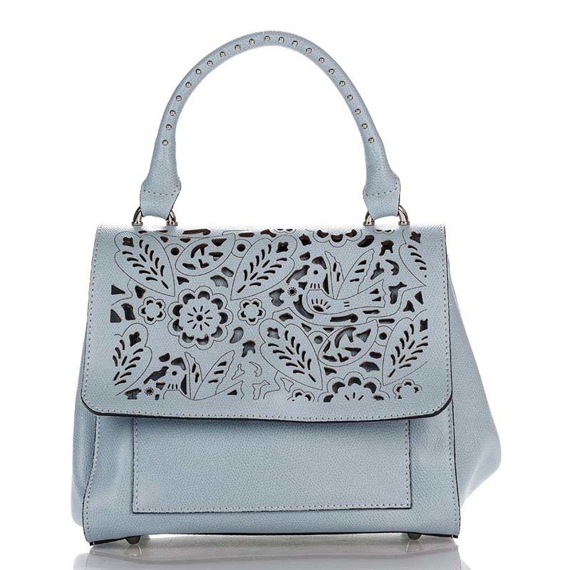 

Женская кожаная сумка Italian bags Голубой