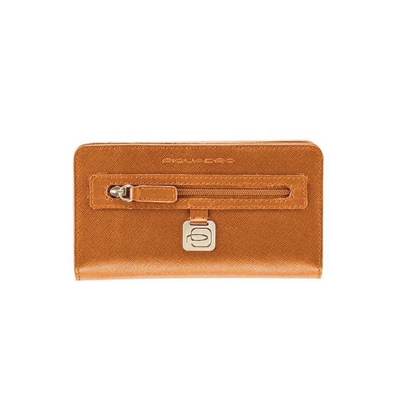 

Портмоне Piquadro CRAYON Orange женское с отдел. для монет на молнии