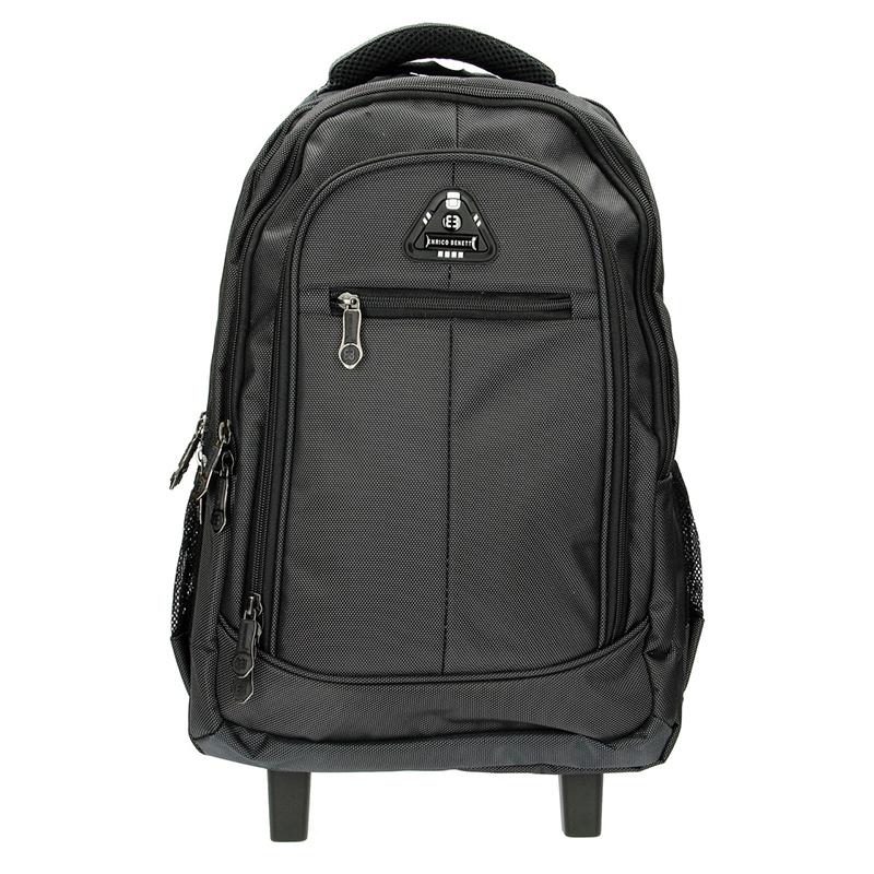 

Чемодан-рюкзак Enrico Benetti BARBADOS на колесах 43л с отделом для ноутбука 17" Black (Eb62024001)