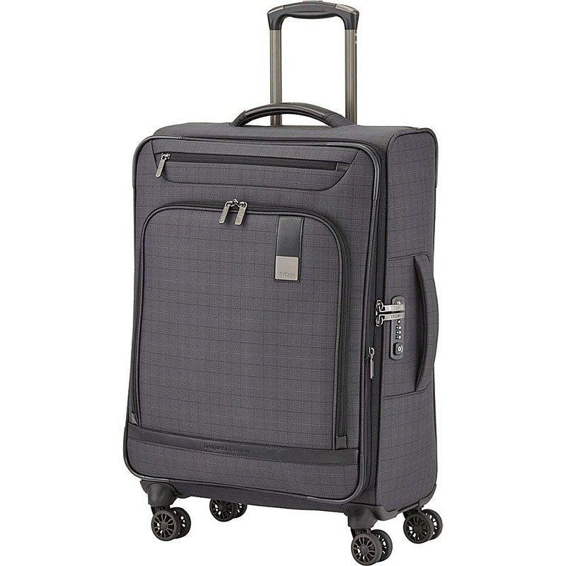 

Чемодан на 4 колесах Titan CEO Glencheck L exp. 105л (Ti380404-04)