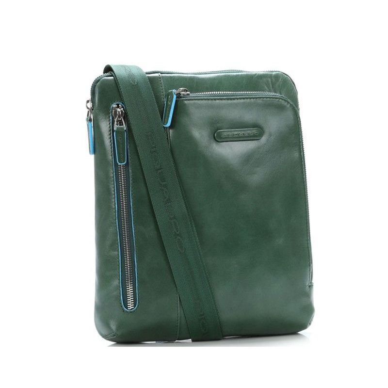 

Мужская сумка Piquadro BL SQUARE F.Green верт. на ремне