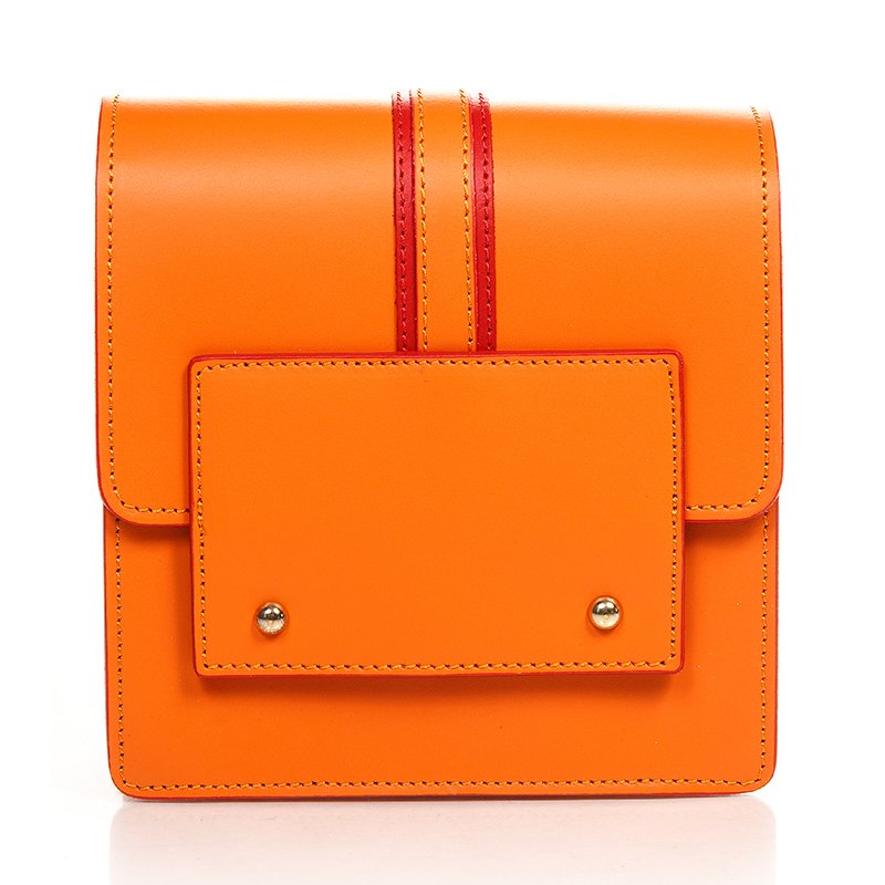 

Клатч кожаный Italian Bags Оранжевый