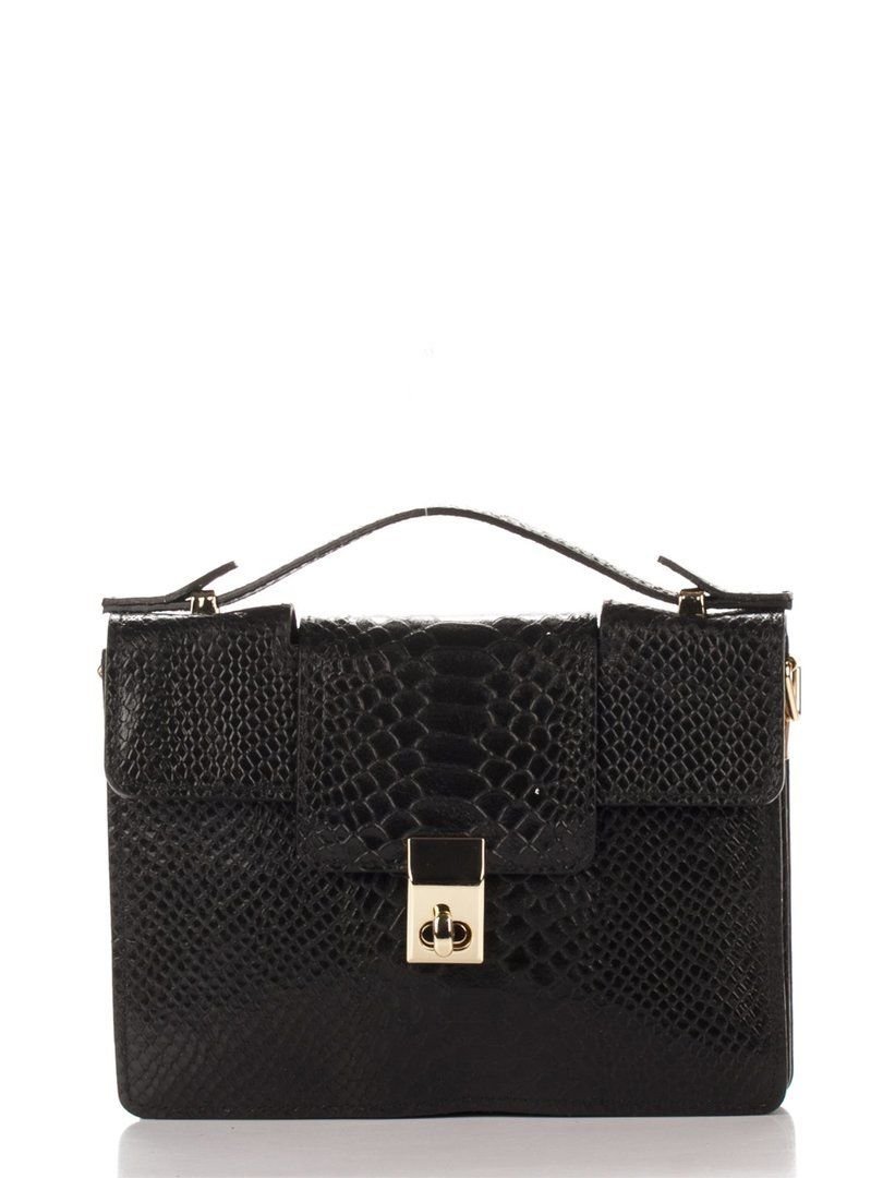 

Кожаный клатч Italian Bags Черный