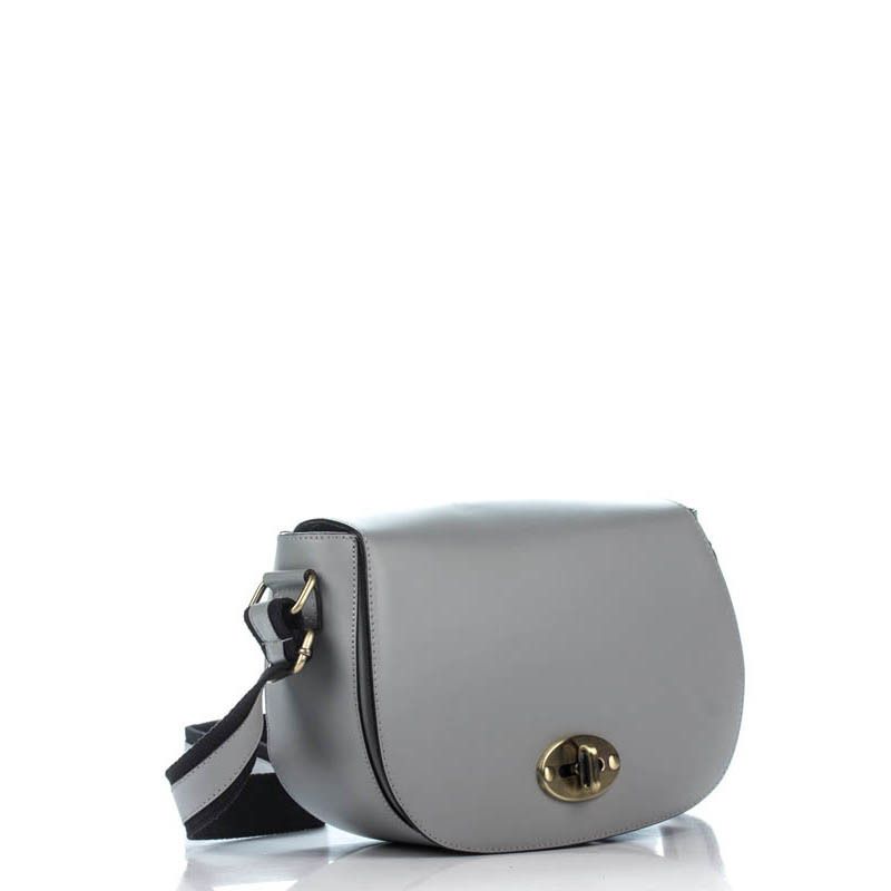 

Женская кожаная сумка Italian bags Серый