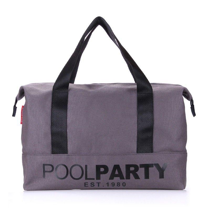 

Женская коттоновая сумка POOLPARTY (pool12-grey)