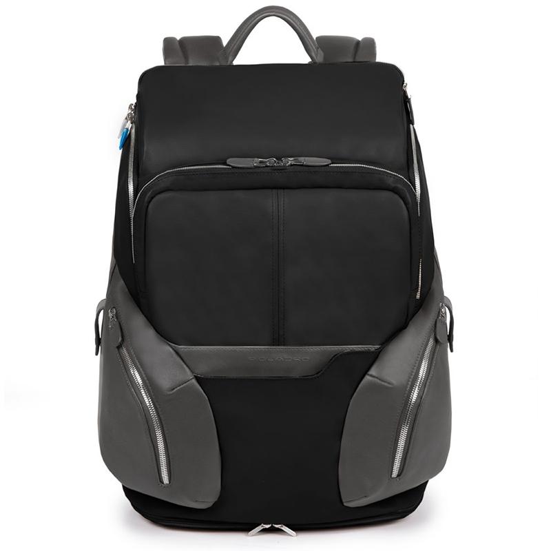 

Городской рюкзак Piquadro COLEOS Black 30л с чехлом от дождя
