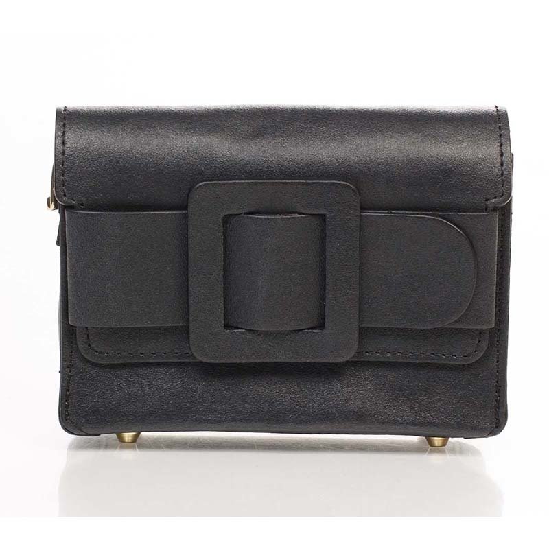 

Клатч кожаный Italian bags Черный