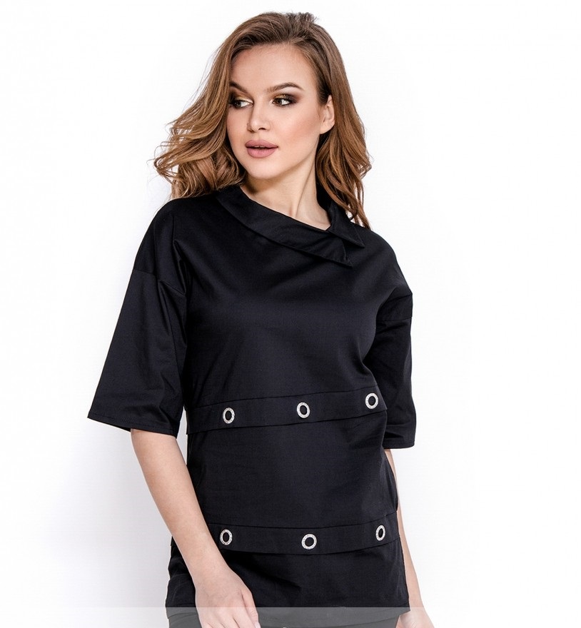

Блузка женская Exclusive №1642-черный, Блузка женская Exclusive №1642-черный 44