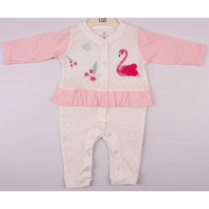 

Комбинезон для девочки BIBABY 60270 56 см розовый (444271)