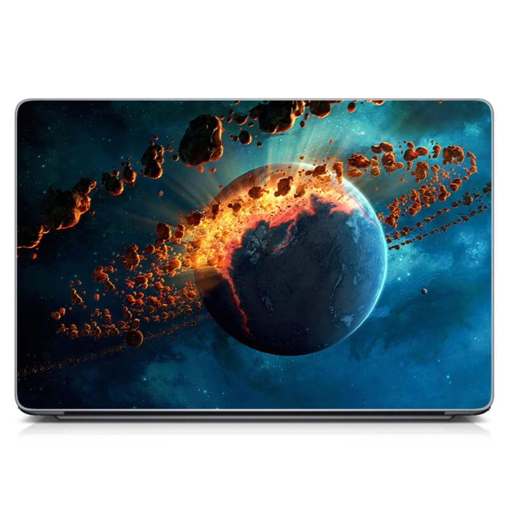Виниловый стикер для ноутбука IdeaClock 10.1" 250x170 мм Взрыв планеты ...