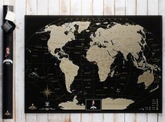 

Скретч карта мира My Map Black edition. Gold (Eng). 67247