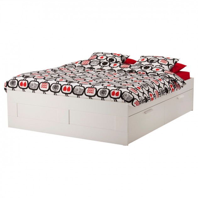 

Каркас кровати IKEA BRIMNES 140x200 см Белый 299.029.33