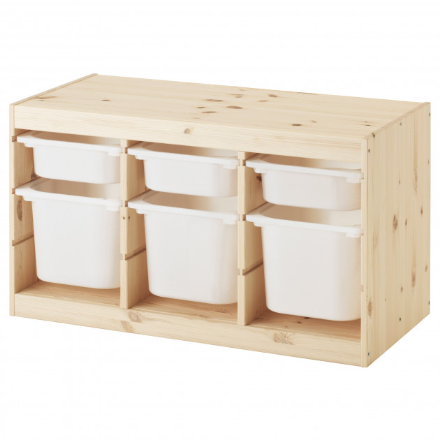 

Стеллаж с контейнерами IKEA TROFAST 94x44x52 см 191.026.59