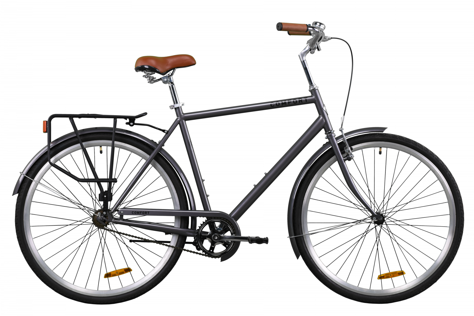 

Велосипед Dorozhnik Comfort Male планет. 28" 2020 Серый Рама 22"