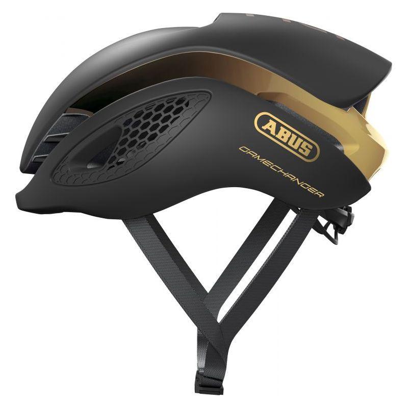 

Шолом велосипедний ABUS GAMECHANGER L 58-61 Black Gold (867590)
