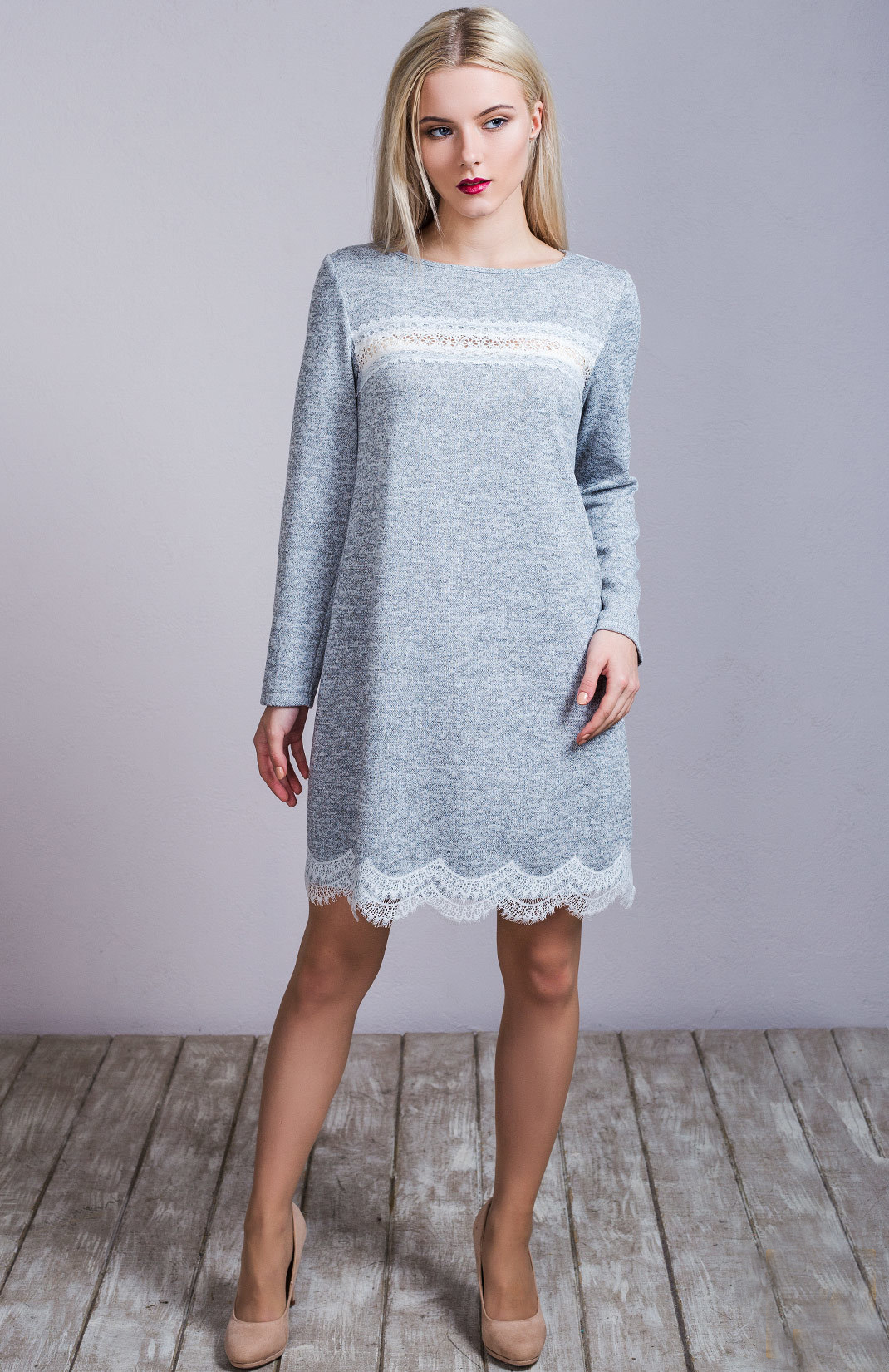 

Платье It Elle 240003 серое, Платье It Elle 240003 серое 42