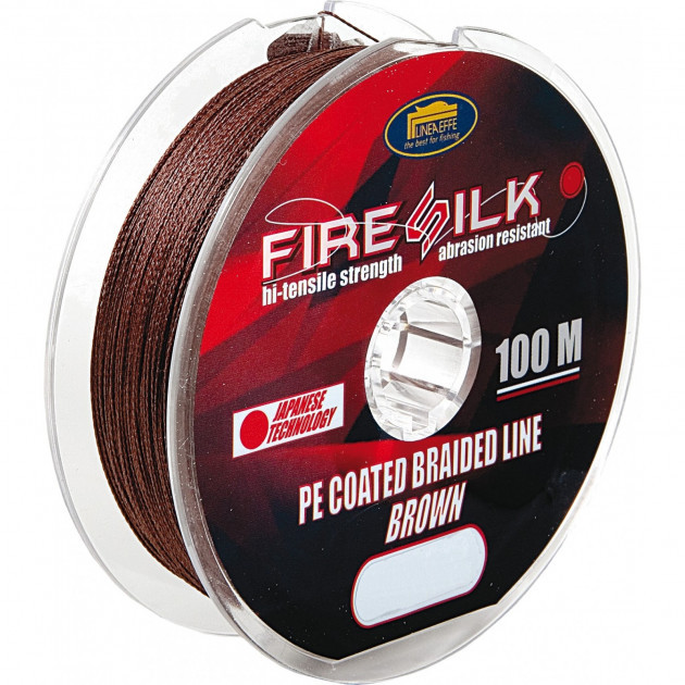 

Шнур рыболовный Lineaeffe Fire Silk PE Coated 100 м 0,08 мм FishTest-8.05 кг