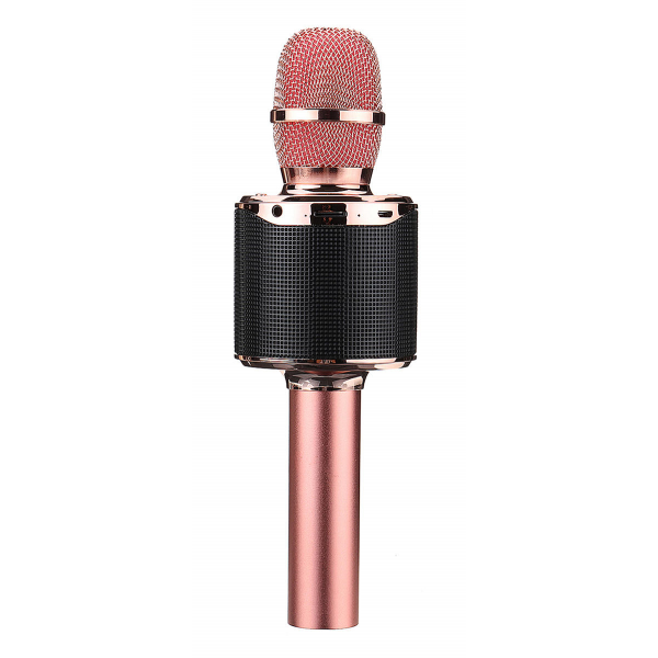 

Микрофон Караоке беспроводной Magic Karaoke K318 Bluetooth с подсветкой Rose Gold