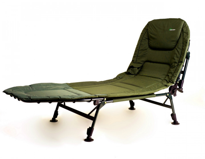 

Карповая раскладушка-шезлонг с чехлом Ranger Ground Contact RA 5508 зелёная