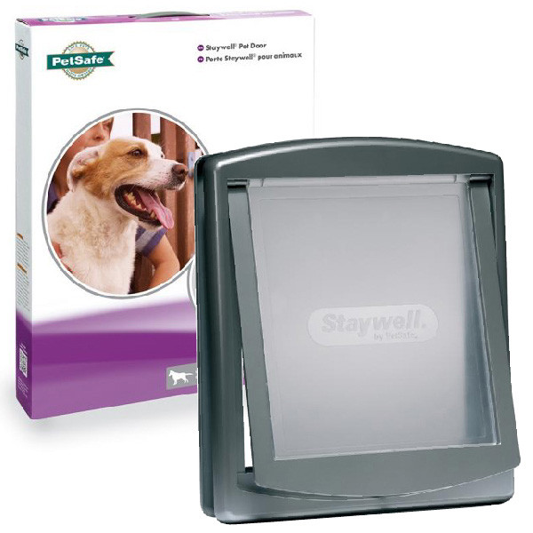 

Дверца Staywell Original для собак крупных пород, серая, 456х386 мм