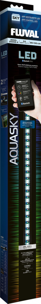 

Светильник для аквариума Hagen Fluval AquaSky Bluetooth LED 2.0 30 Вт 99-130 см (14555)