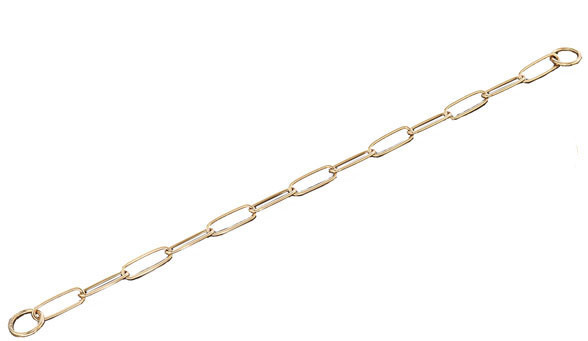 

Ошейник Sprenger Long Link для собак широкое звено, полированная латунь, 66 см