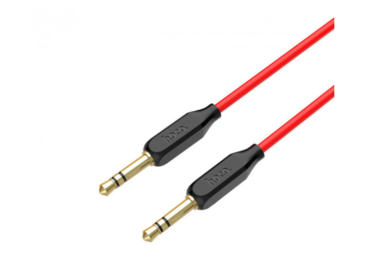 

Кабель AUX Jack 3,5 мм HOCO UPA11 7086 Черный/Красный