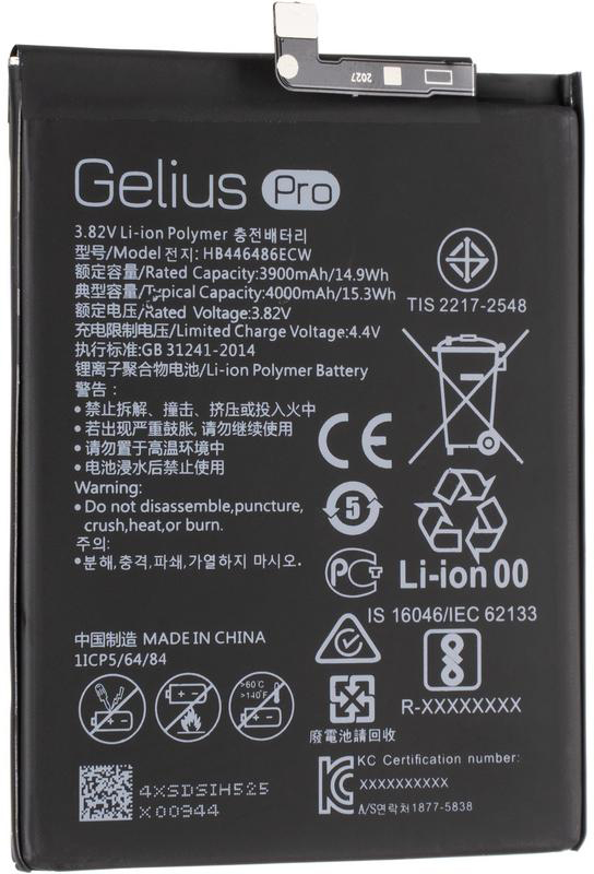 

Аккумулятор Gelius Pro Huawei HB446486ECW (P Smart Z/P Smart Pro/Nova 5T/Honor 9x)