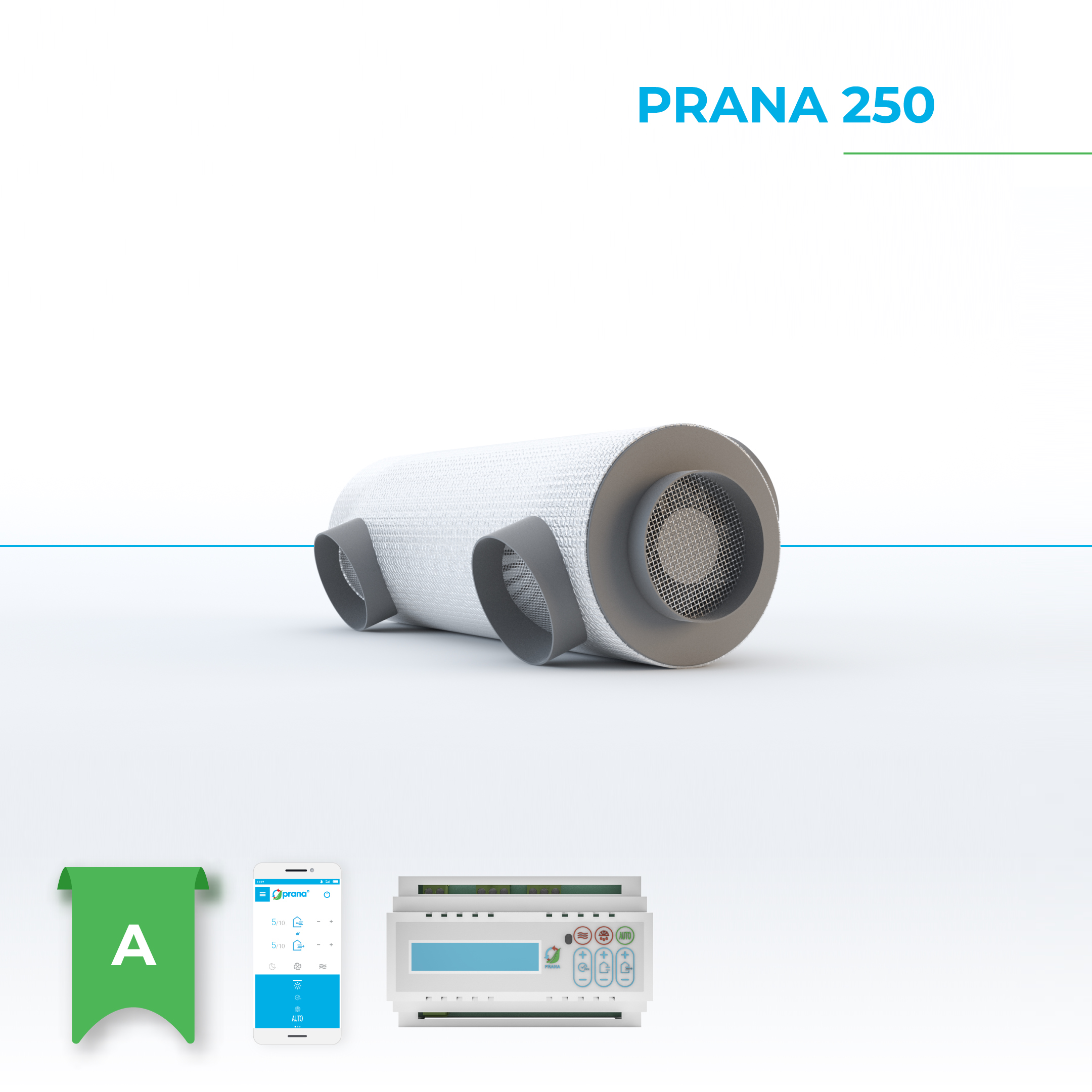 

Рекуператор Prana 250, виходи для під’єднання d 150мм