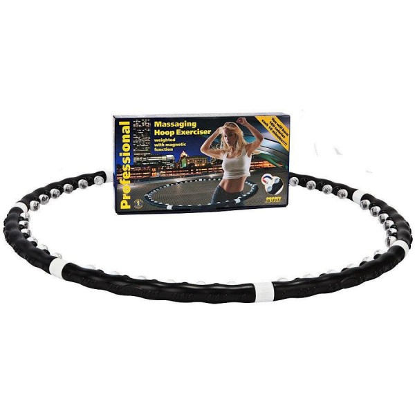 

Обруч массажный Hula Hoop тренажер хулахуп для похудения Massaging Hoop Exerciser Professional с магнитами