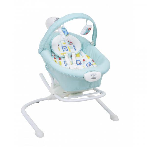 

Кресло-качалка 2в1 Graco Duet Sway Block Alphabet (1AQ999BABEU)