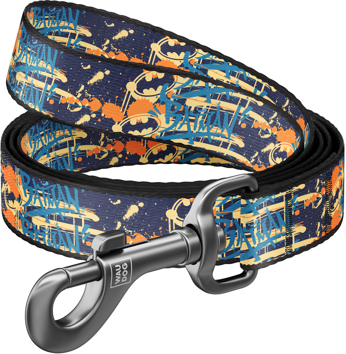 

Поводок для собак нейлоновый Collar WAUDOG Nylon, рисунок "Бэтмен Джинс", M, Ш 20 мм, Дл 122 см (0120-2002)