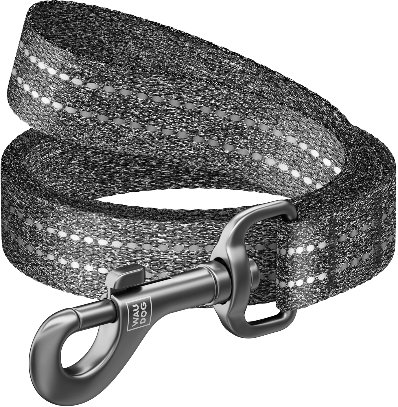 

Поводок для собак из восстановленного хлопка Collar WAUDOG Re-cotton светоотражающий, L-XL, Ш 25 мм, Дл 300 см