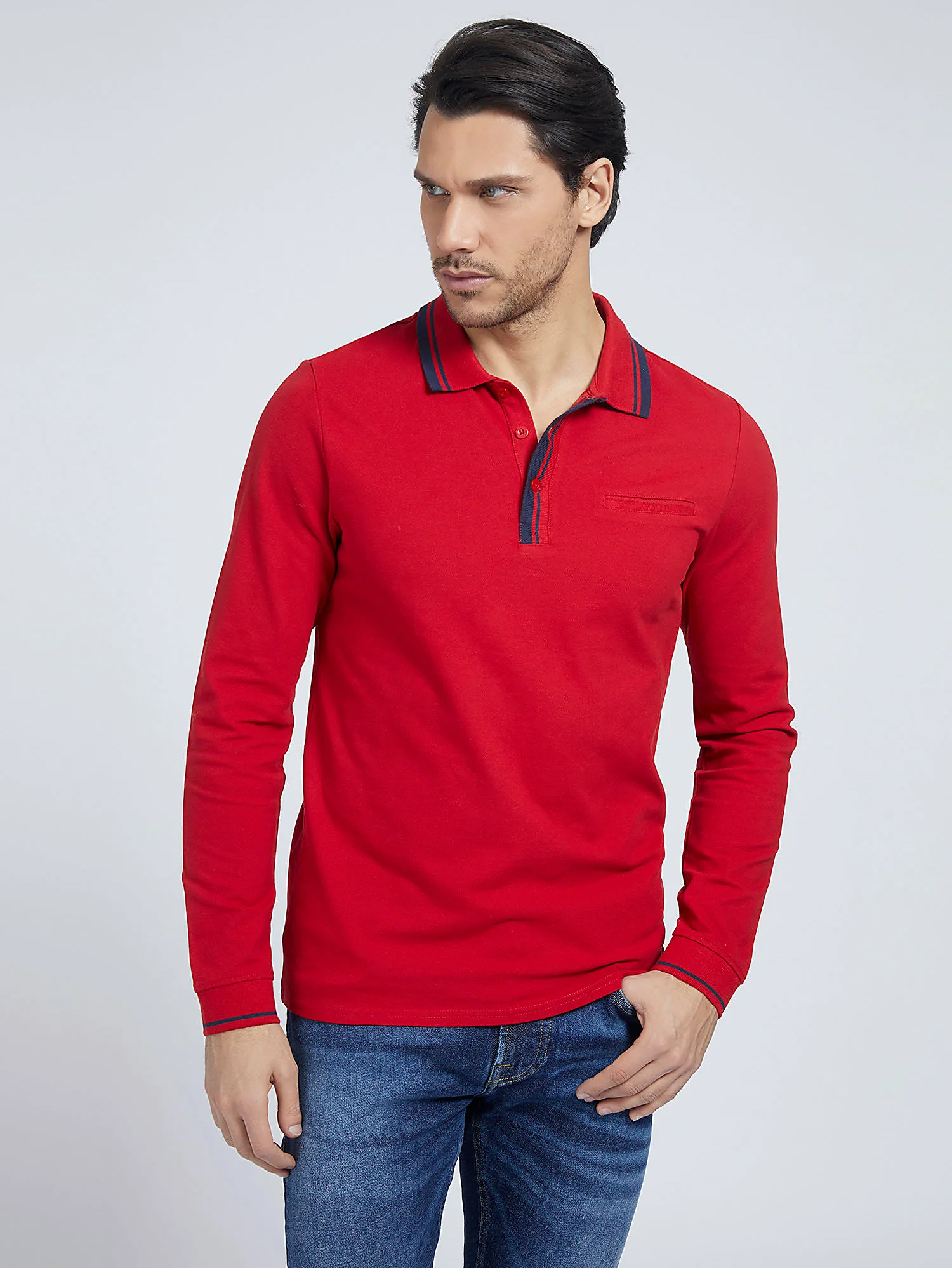 

Поло Guess M1RP58-K7O61 XL Tulip Red