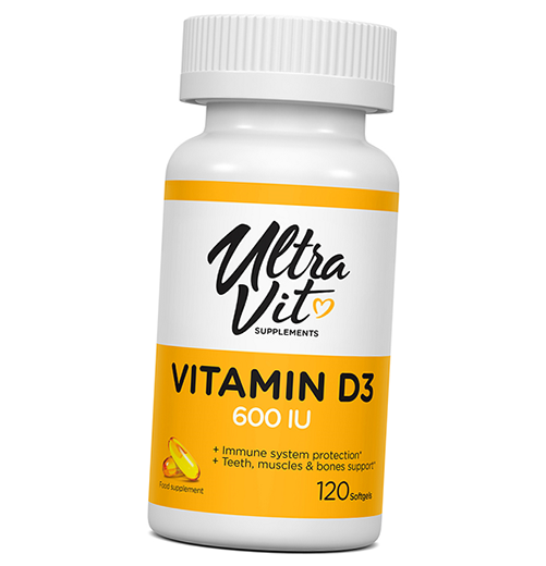 

Витамин Д3, UltraVit Vitamin D3, VP laboratory 120гелкапс (36099015)