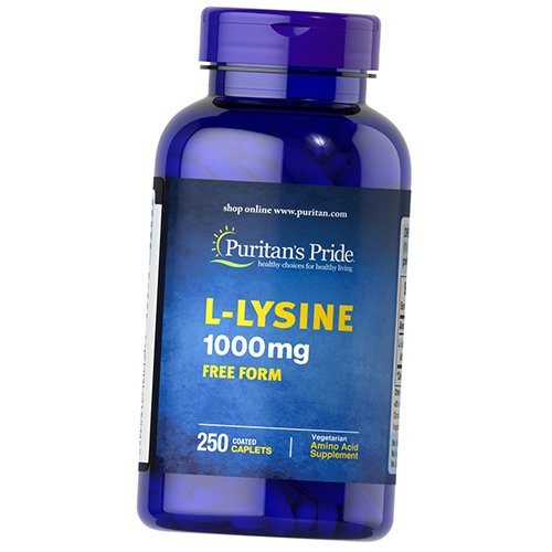 

Лизин, L-Lysine 1000, Puritan's Pride 250каплет (27367004)