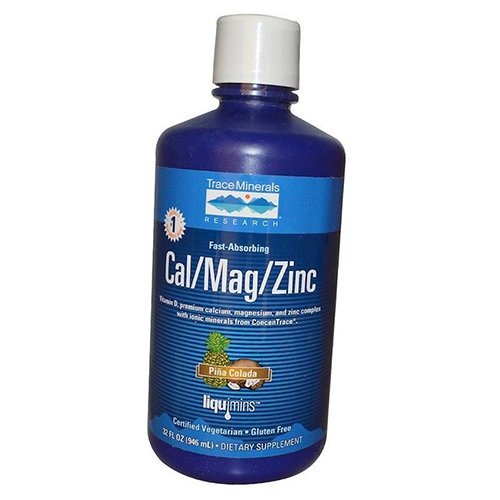 

Жидкий Кальций Магний Цинк, Liquid Cal/Mag/Zinc, Trace Minerals 946мл Пина-колада (36474010)