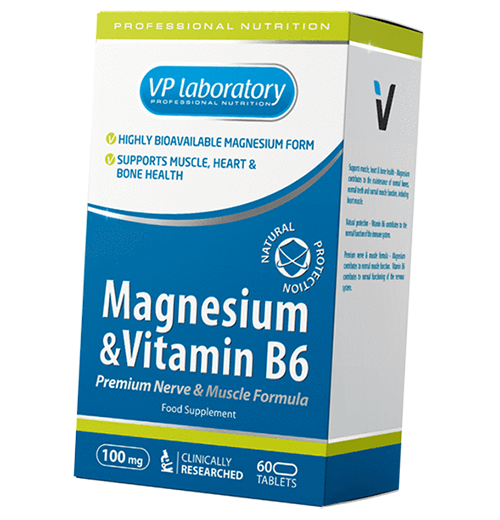 

Магний Витамин В6, Magnesium+B6, VP laboratory 60таб (36099018)