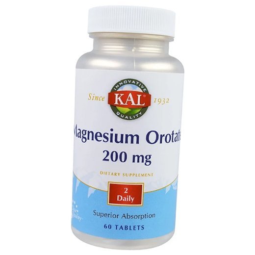 

Магний Оротат, Magnesium Orotate, KAL 60таб (36424015)