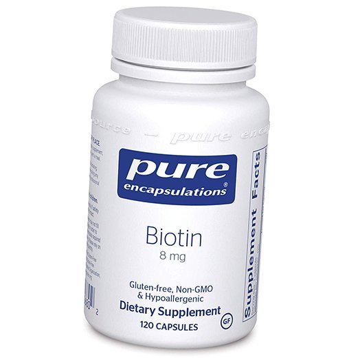 

Биотин, Biotin 8, Pure Encapsulations 120капс (36361006)