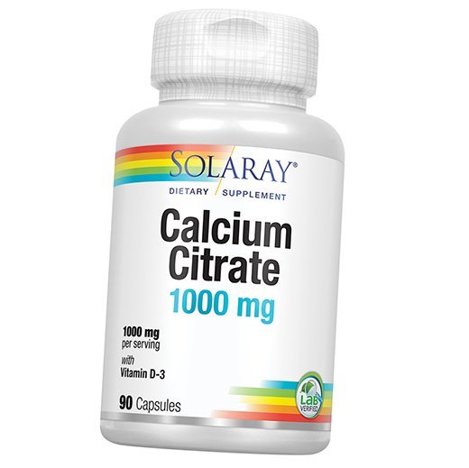 

Хелат Кальция с Витамином Д3, Calcium Citrate with Vitamin D-3, Solaray 90капс (36411047)