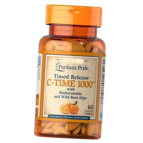 

Витамин С с замедленным высвобождением, Vitamin C-1000 with Rose Hips Time Release, Puritan's Pride 60каплет (36367185)