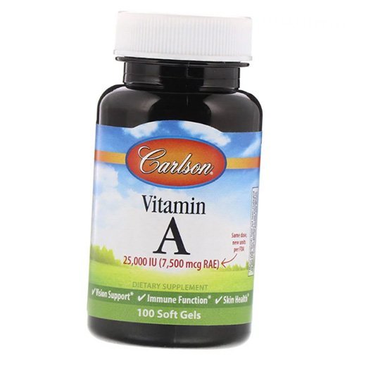 

Витамин А, Vitamin A 25000, Carlson Labs 100гелкапс (36353073)