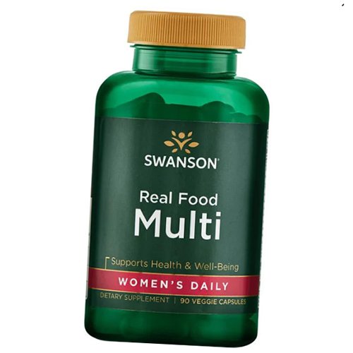 

Мультивитамины для женщин, Real Food Multi Women's Daily, Swanson 90вегкапс (36280074)
