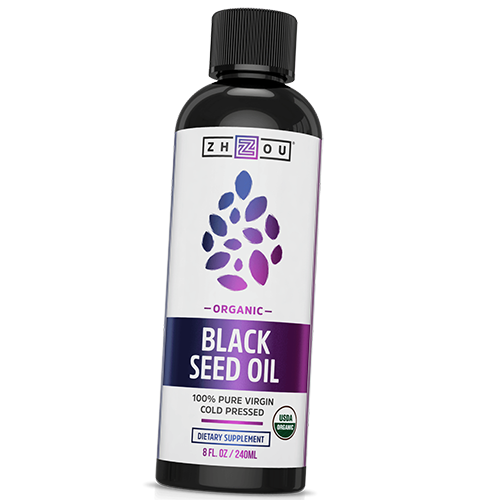 

Масло черного тмина, Black Seed Oil, Zhou Nutrition 240мл (71501002)