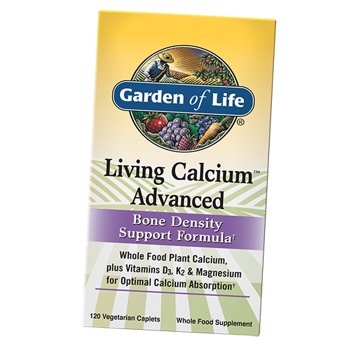 

Мультивитамины для здоровья костей, Living Calcium Advanced, Garden of Life 120вегкаплет (36473001)