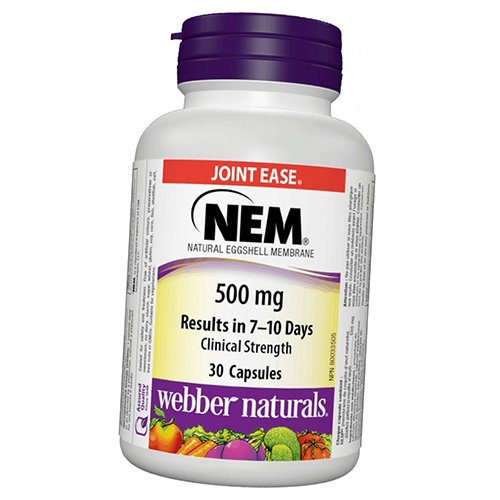 

Яичная скорлупа, NEM 500, Webber Naturals 30капс (03485002)